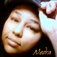 Nedra Johnson's "Nedra" CD cover and link to Nedra's website.