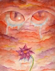 Watercolor Sorrow by Valerie B All Rights Reserved